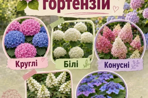 Типи гортензій: п’ять кущів, які легко переплутати на ринку
