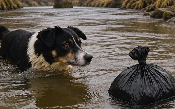 Собака, яка боялася води